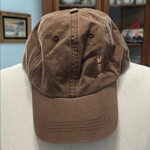 Brown Embroidered Baseball Cap